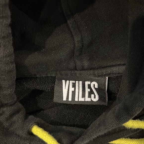 VFILES black hoodie size extra small - Picture 3 of 4